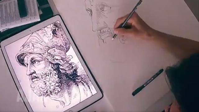 Tagliafico sorprendió con su increíble talento para dibujar