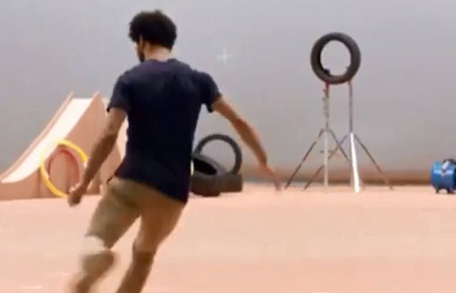 La puntería de Salah que se hizo viral ¿realidad o montaje?