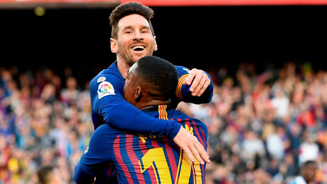 Con dos goles de Messi, el Barcelona quedó cómodo en la cima