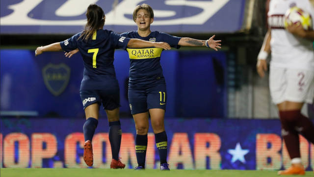 Las Gladiadoras jugaron por primera vez en La Bombonera