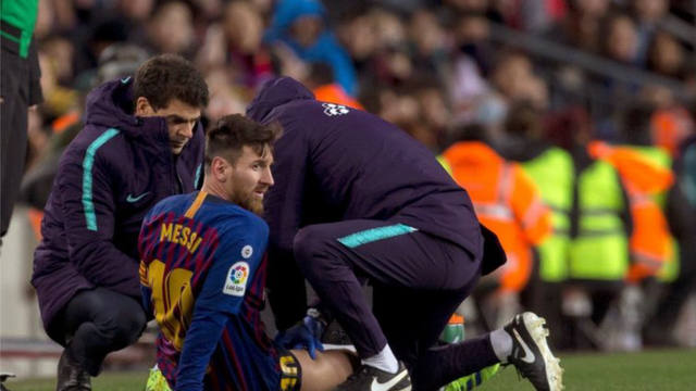 FOTO: Messi hizo trabajos de recuperación en el gimnasio