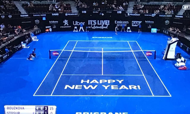 Un partido de tenis comenzó en 2018 y finalizó en 2019