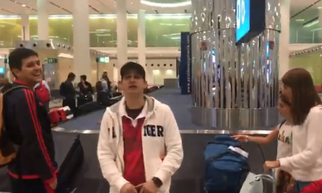 FOTO: Video: se enteró de la derrota de River al arribar a Dubai