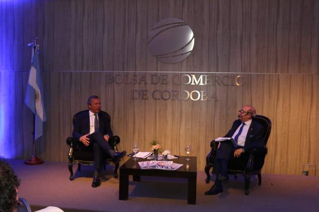 Mario Pereyra moderó la charla de Andrés Fassi