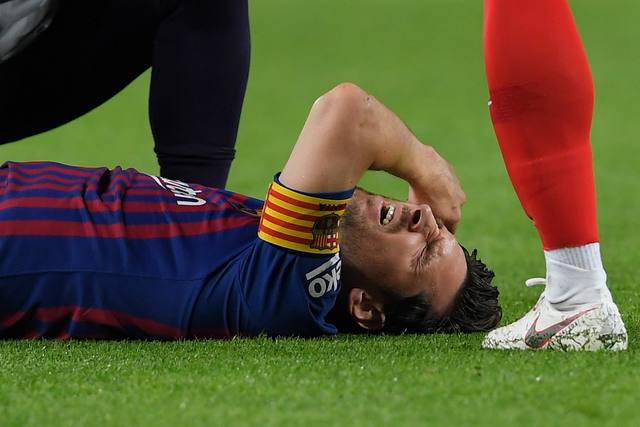 FOTO: Messi estará tres semanas inactivo por la lesión en un brazo