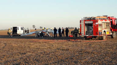 AUDIO: Cayó una avioneta cerca de Carcarañá: hay dos heridos graves