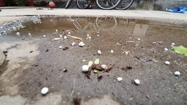 Para los meteorólogos, fueron copos de aguanieve