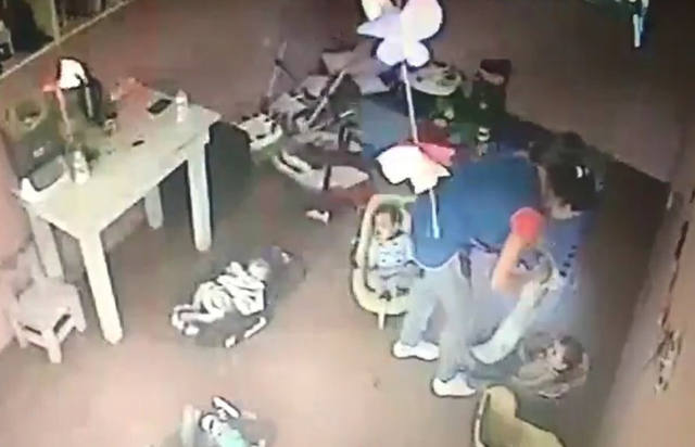 FOTO: Video: así maltrataban a bebés en una guardería de La Plata