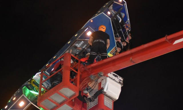 FOTO: Las fotos y videos del rescate en el parque de diversiones