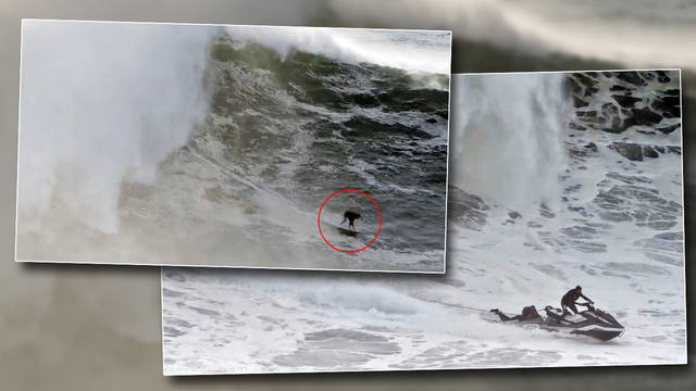 FOTO: Video: impresionante rescate de un surfista en Portugal