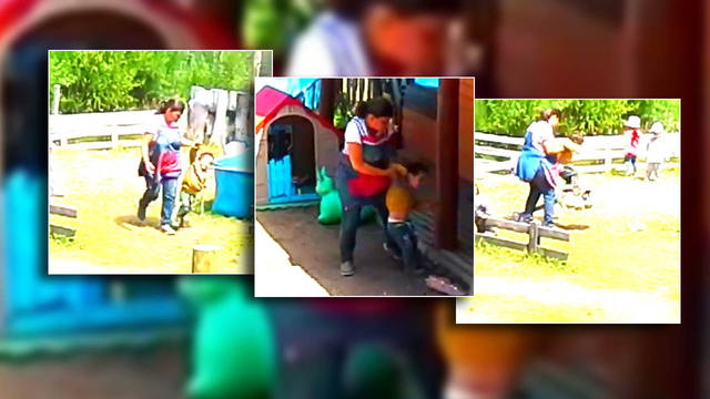 FOTO: Filmaron a una maestra maltratando a niños en un jardín