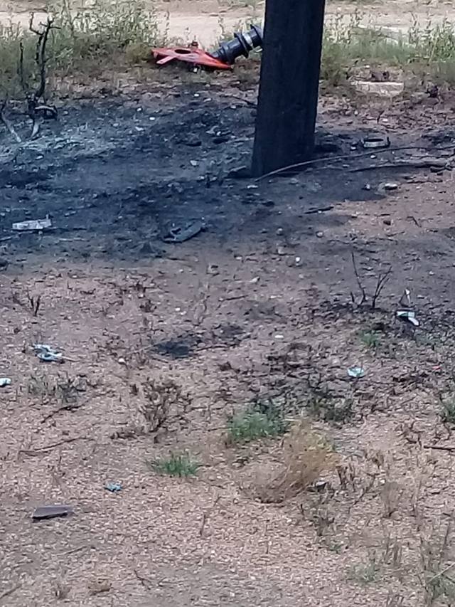 Una centella destrozó una casa en La Playa