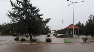 Llovieron más de 100 mm en una hora en San Luis