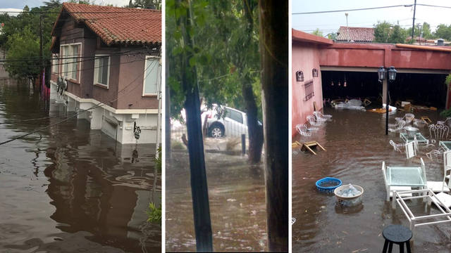 Las impactantes imágenes de la crecida en Mina Clavero