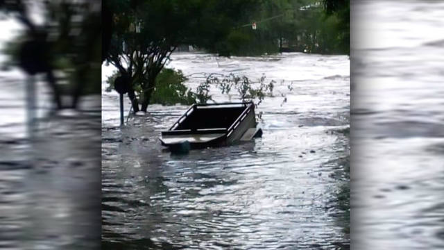 Impresionantes imágenes de la crecida en Mina Clavero