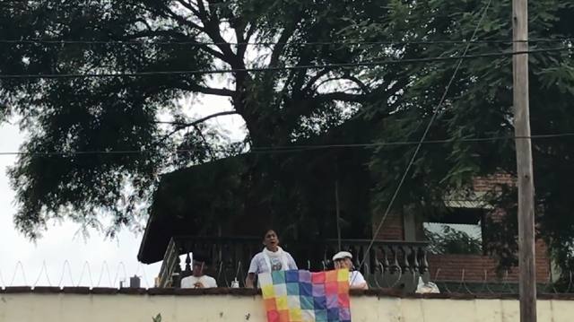 FOTO: Milagro Sala dio un discurso desde su casa en El Carmen