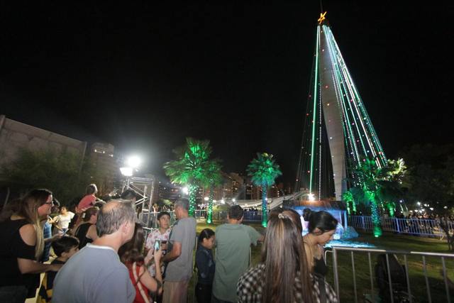 FOTO: Córdoba quedó iluminada por el Árbol de Navidad