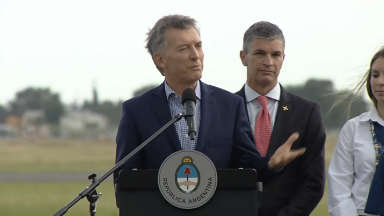 Macri presentó en Córdoba los Pampa III: