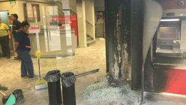 Vinculan a la protesta mapuche el atentado a un banco