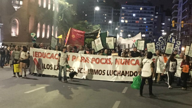AUDIO: Caos en Córdoba por la marcha de la Noche de los Lápices