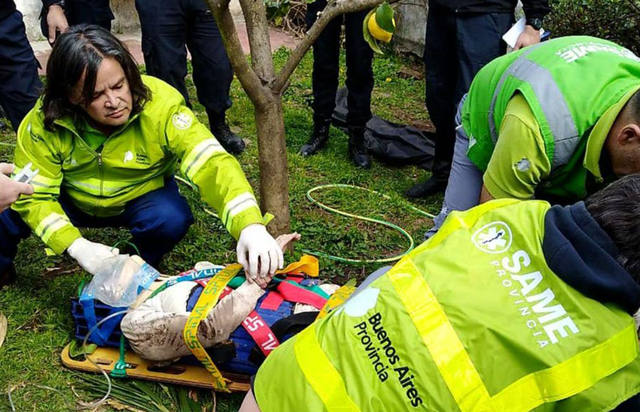 Murió la abuela que había sido rescatada de un pozo ciego