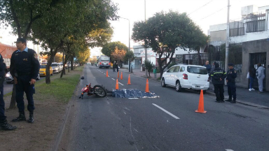 AUDIO: Murió un motociclista arrollado por un colectivo en Córdoba