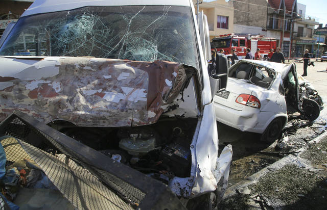 Así quedaron los autos.