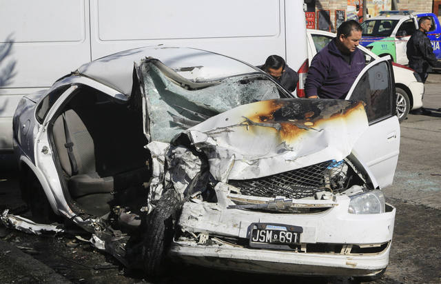 Así quedaron los autos.