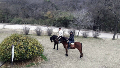 Elisa Zamora disfrutó de los encantos de La Caldera.