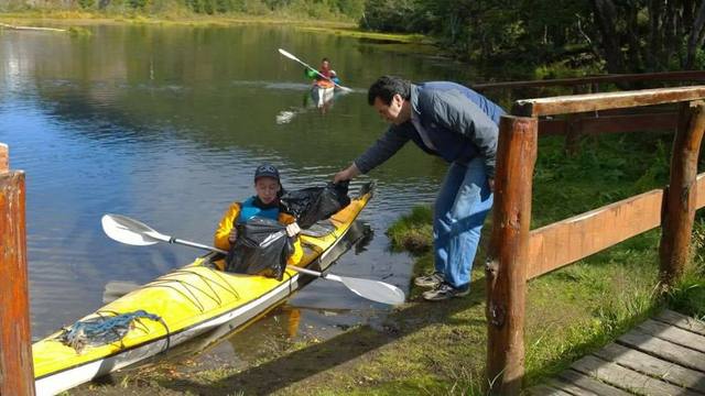 Laguna del Diablo, un espejo de agua congelado en Ushuaia