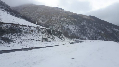 La nieve sorprendió a Tafí del Valle