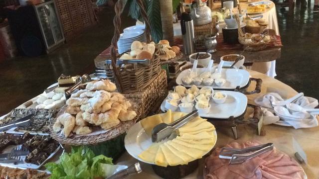 FOTO: El suculento desayuno de Mica Rodríguez en Iguazú