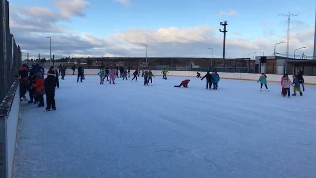 Patinaje sobre hielo en Ushuaia