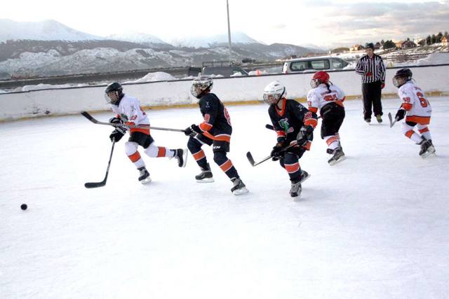 Patinaje sobre hielo en Ushuaia