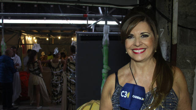 Laura Carbonari en la Fiesta de la Vendimia