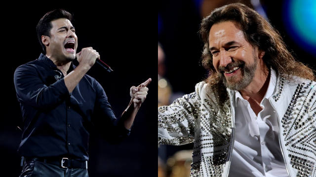 FOTO: Marco Antonio Solís y Carlos Rivera cantaron baladas a Viña