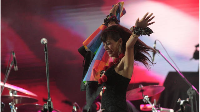 FOTO: Roxana Carabajal llevó lo mejor de la música santiagueña