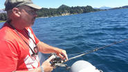 Pesca deportiva en el lago Nahuel Huapi
