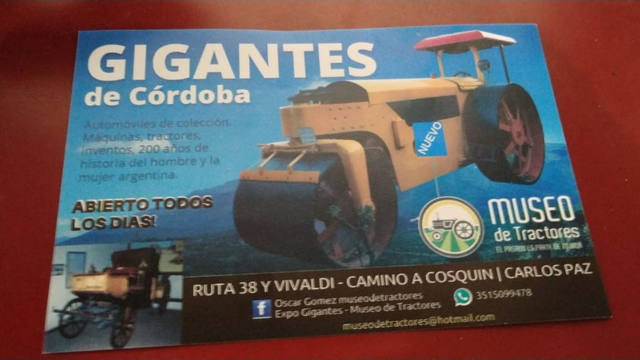 El museo de tractores, un rincón histórico en Carlos Paz