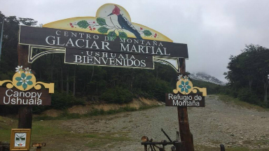 AUDIO: El Glaciar Martial deslumbra a los turistas en Ushuaia
