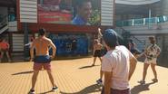 Clase de gimnasia a bordo del Costa Fascinosa