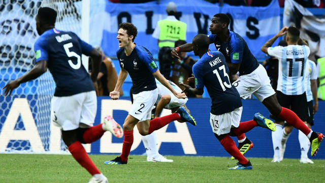 El gol de Pavard a Argentina, elegido el mejor del Mundial