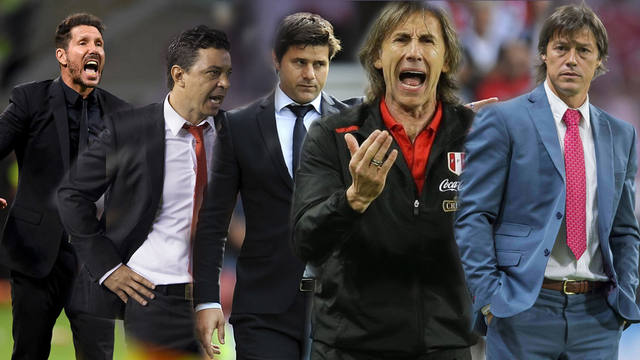 Simeone, Gallardo, Pochettino, Gareca y Almeyda.