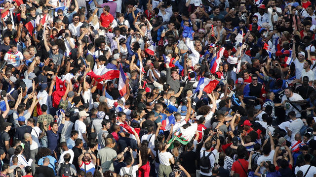 Júbilo en las calles de Francia tras la victoria