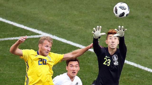 FOTO: Con el uso del VAR, Suecia venció a Corea del Sur