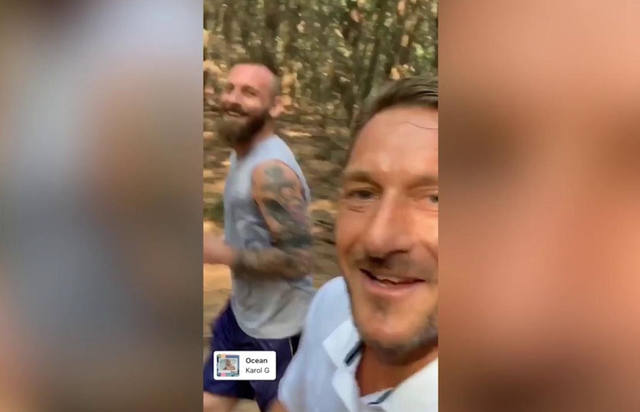 De Rossi entrena con Totti antes de sumarse a Boca