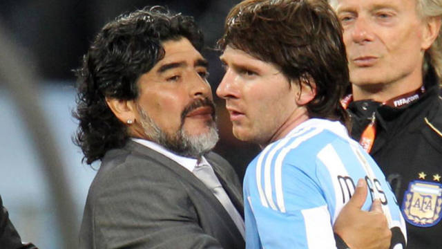 FOTO: Diego elogió a Lionel: 