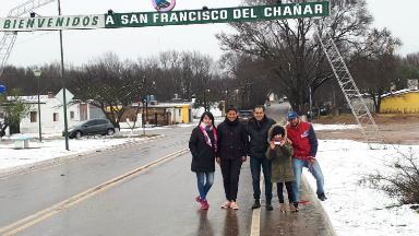 Nieve en San Francisco del Chañar