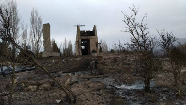 AUDIO: El desolador paisaje que dejo el paso del fuego en Mendoza