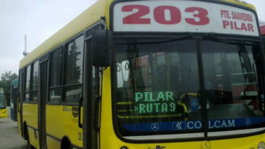 Paro en la línea 203 por salvaje agresión a chofer
